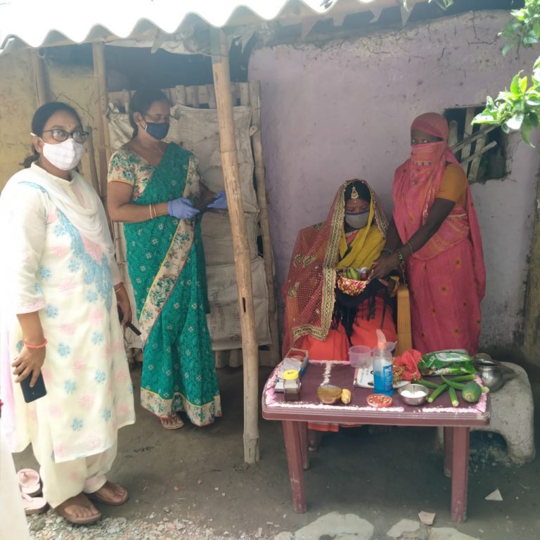 जिले के सभी प्रखण्ड में गोदभराई रस्म का हुआ आयोजन