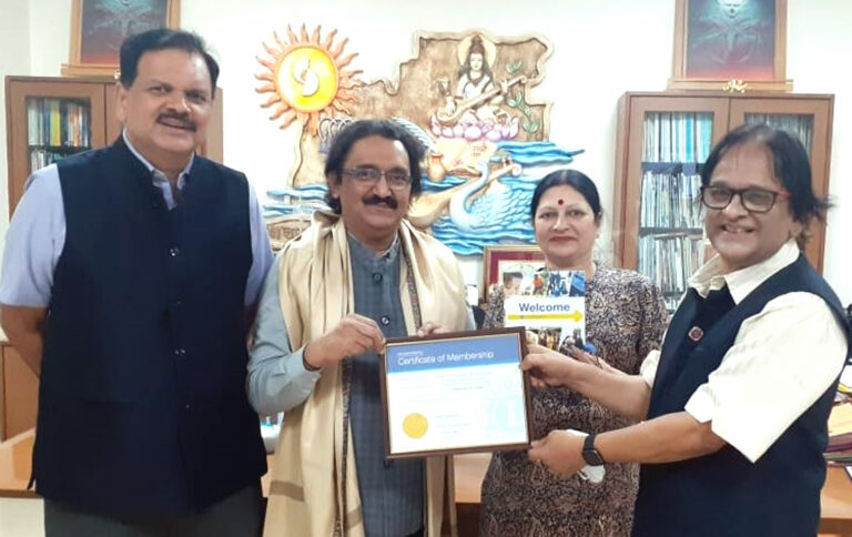 वैश्विक सेवा संस्था ‘लायन्स क्लब इंटरनेशनल’द्वारा प्रो. डॉ. संजय चोरडिया को मानद सदस्यत्व प्रदान