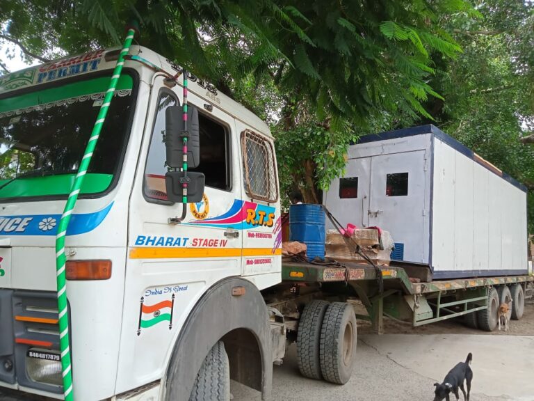 नवगछिया अनुमंडल अस्पताल पहुंचा ऑक्सीजन प्लांट का कंटेनर