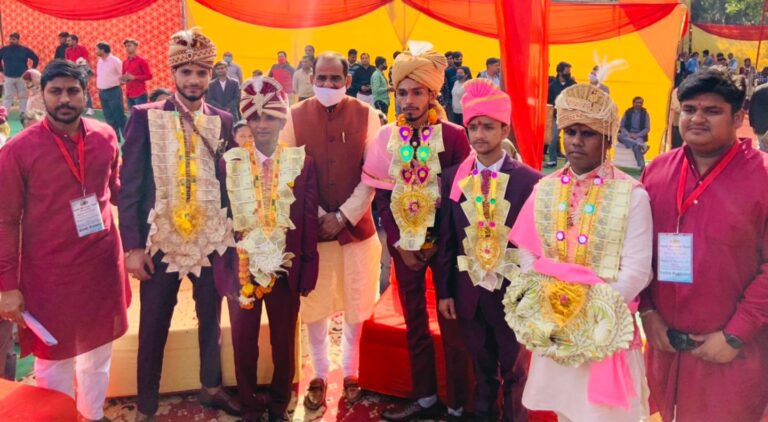 ‘टीम वी केयर’ के प्रयास से 5 जोड़े परिणय सूत्र में बंधे