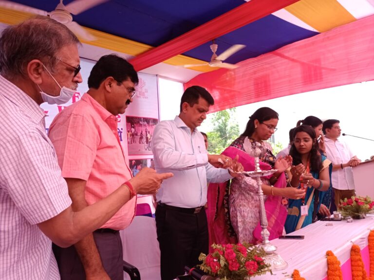 विशेष ओलंपिक्स  को लेकर राष्ट्रीय दिव्यांग मेगा स्वास्थ्य शिविर आयोजित,दिव्यांगों की हुई स्वास्थ्य जांच 