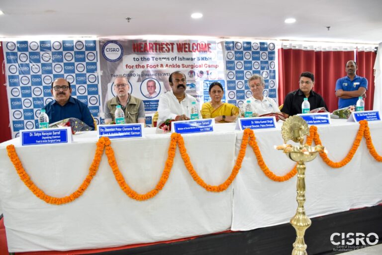 सिसरो द्वारा चार दिवसीय फुट एण्ड एंकल फ़्री सर्जिकल कैम्प की शुरुआत