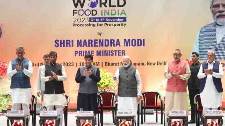 Minister of Jharkhand Pavilion at World Food India in Pragati Maidan