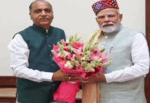 प्रधानमंत्री से मिले जयराम ठाकुर, एरिया स्पेसिफिक पैकेज मांगा